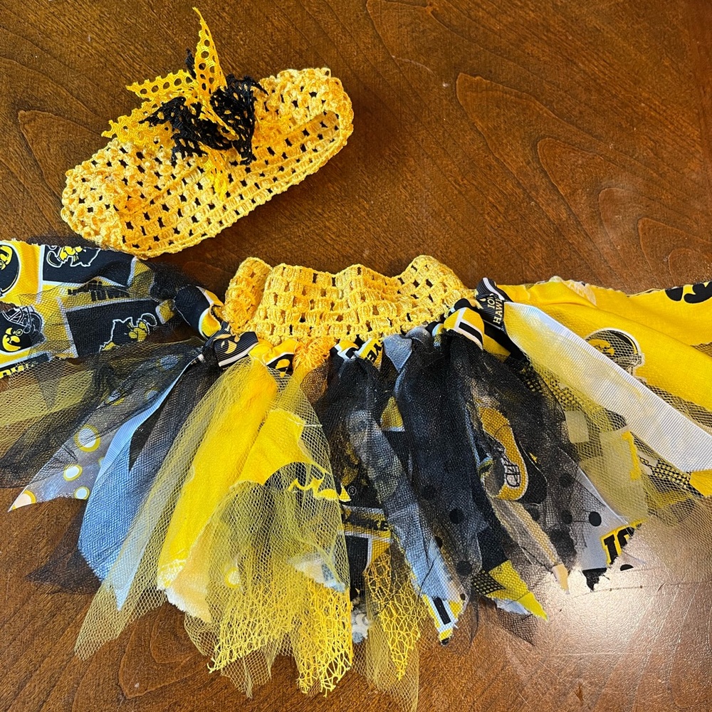 Iowa Hawkeyes infant photo tutu